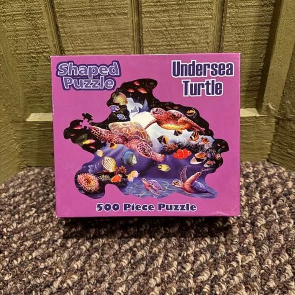 Undersea Turtle 500 Piece Shaped Puzzle